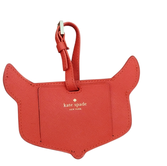 Kate spade fox vintage luggage travel tag card holder - Picture 2 of 4